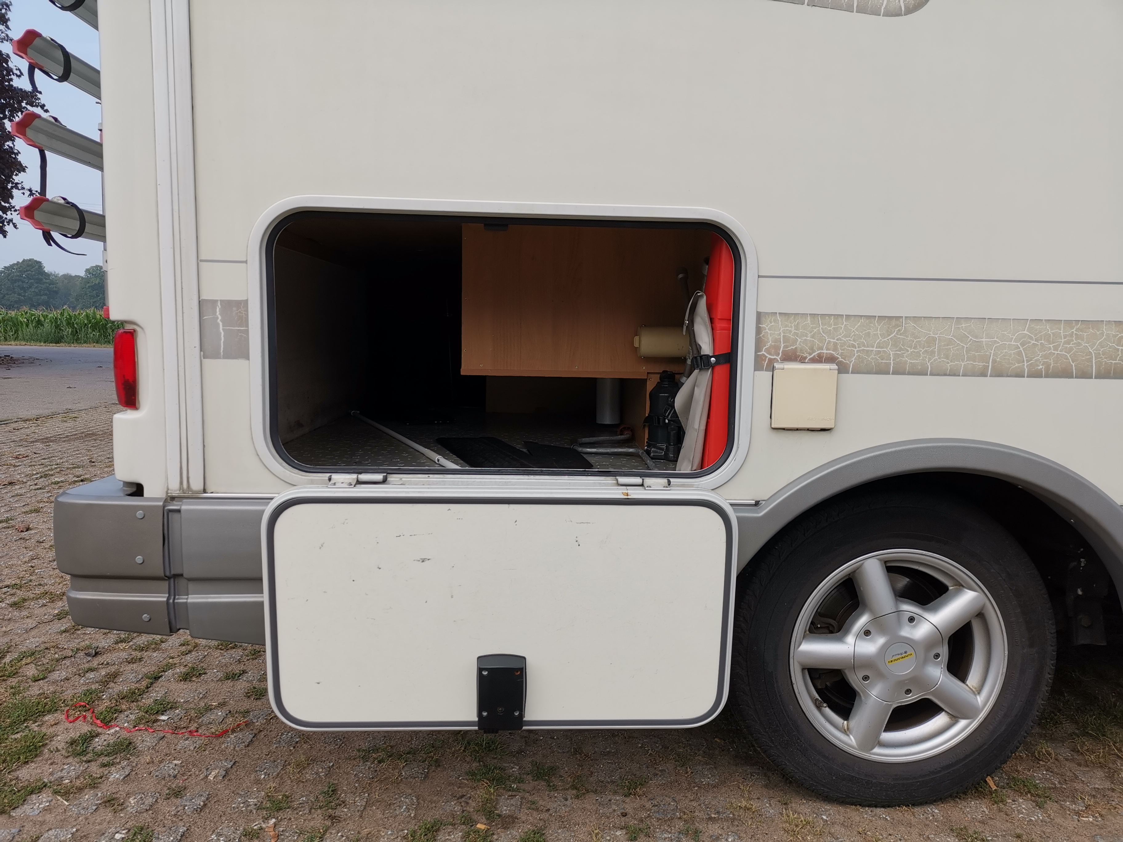 Blick in den Heckstauraum
