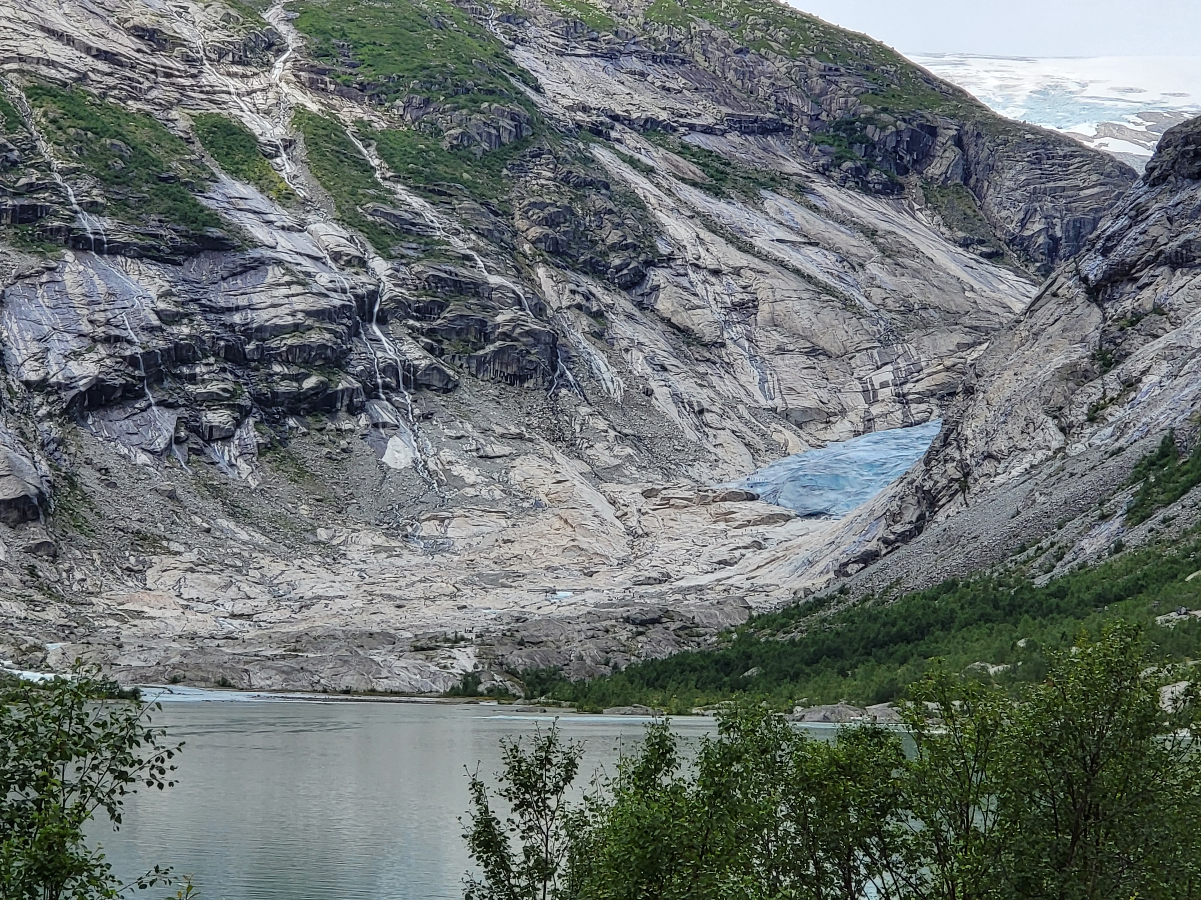 Blick auf Gletscher