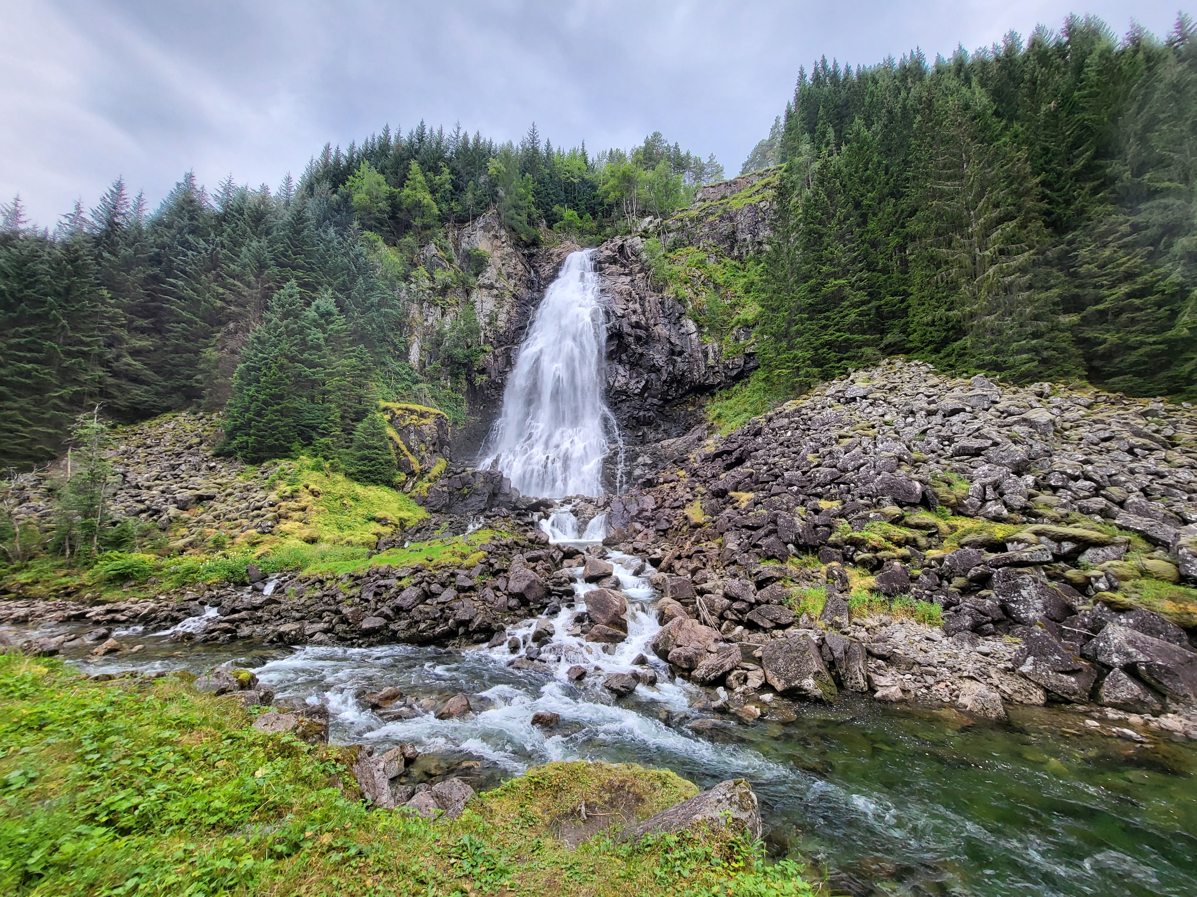 Blick auf den dritten Wasserfall
